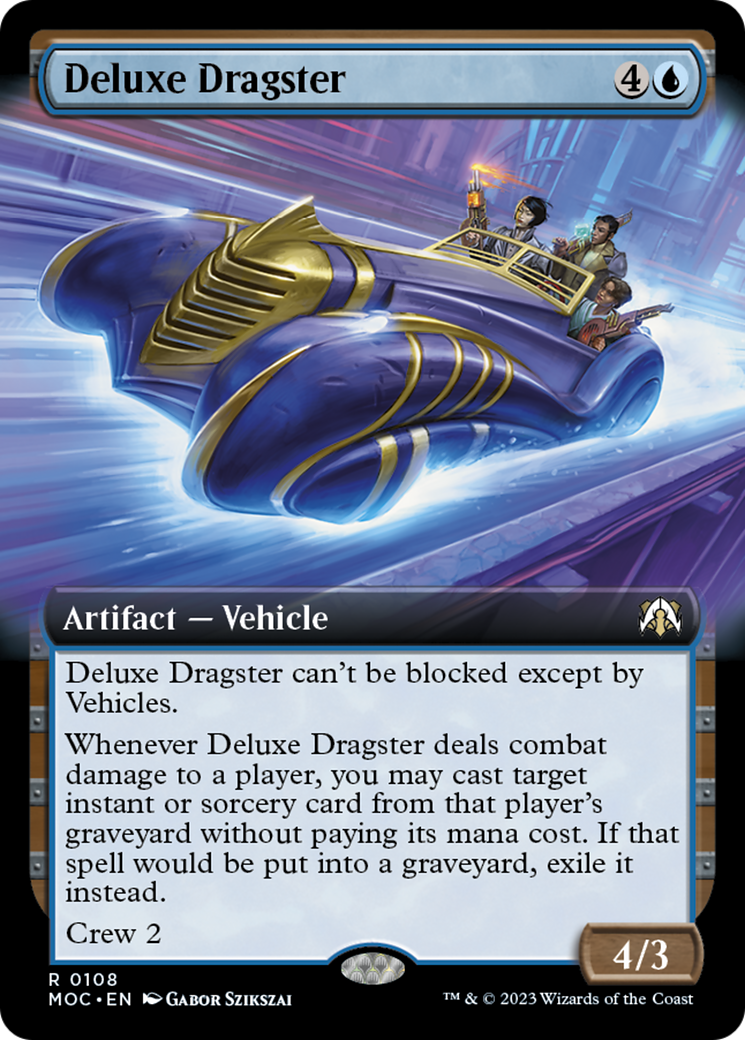 Deluxe Dragster (Extended Art) [March of the Machine Commander] | L.A. Mood Comics and Games