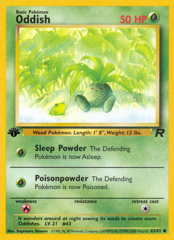 Oddish (63/82) [Team Rocket 1st Edition] | L.A. Mood Comics and Games