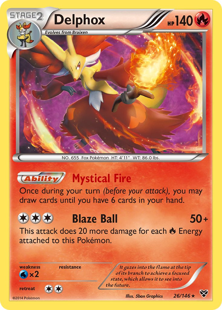 Delphox (26/146) (Theme Deck Exclusive) [XY: Base Set] | L.A. Mood Comics and Games