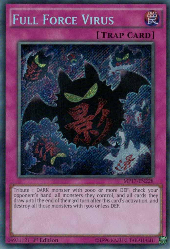 Full Force Virus [MP17-EN228] Secret Rare | L.A. Mood Comics and Games