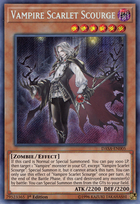 Vampire Scarlet Scourge [DASA-EN005] Secret Rare | L.A. Mood Comics and Games