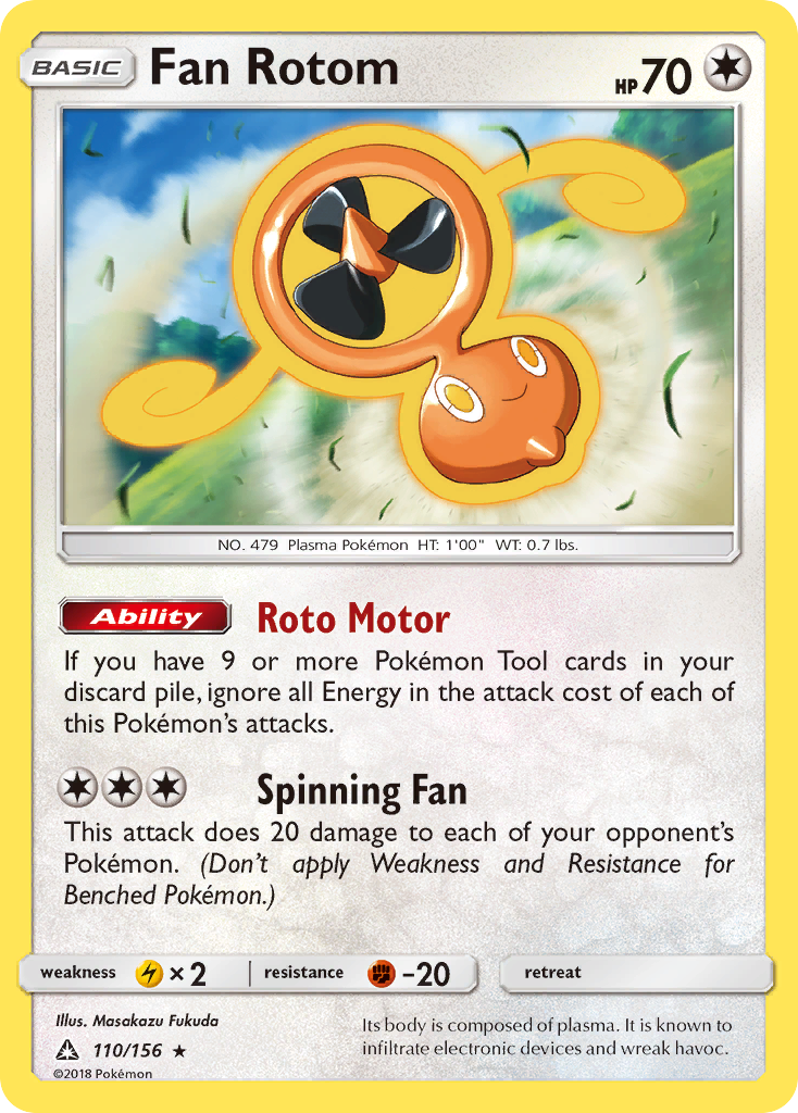 Fan Rotom (110/156) [Sun & Moon: Ultra Prism] | L.A. Mood Comics and Games