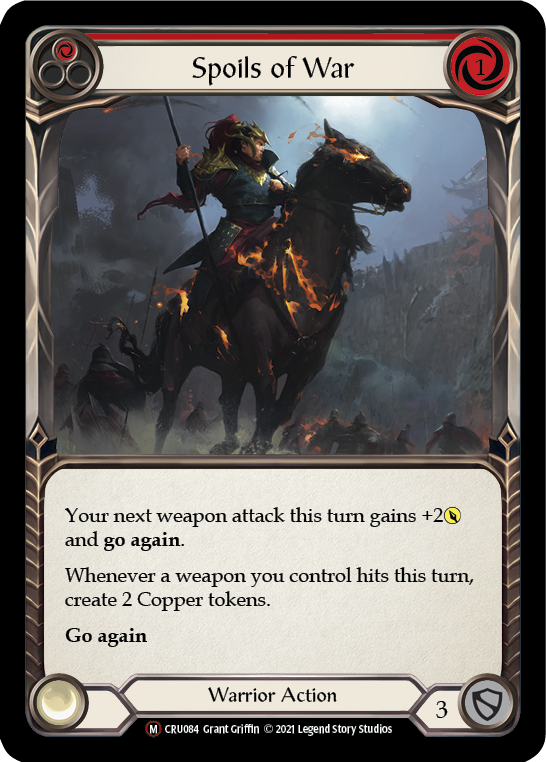 Spoils of War [U-CRU084] (Crucible of War Unlimited)  Unlimited Rainbow Foil | L.A. Mood Comics and Games