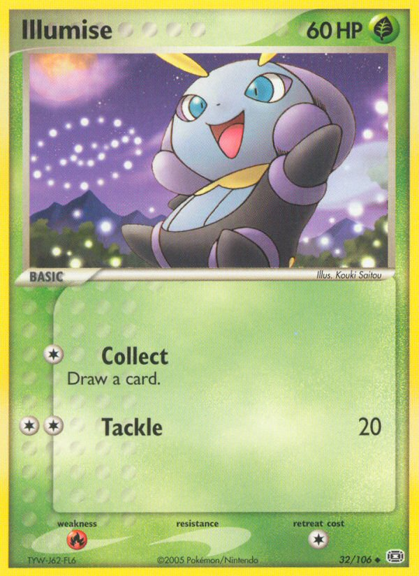 Illumise (32/106) [EX: Emerald] | L.A. Mood Comics and Games