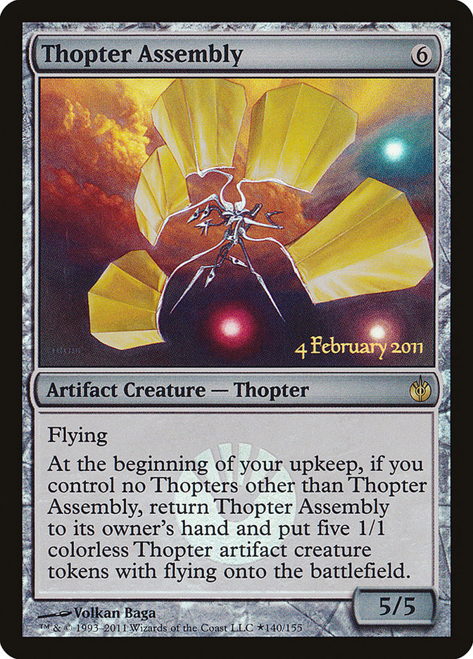 Thopter Assembly [Mirrodin Besieged Prerelease Promos] | L.A. Mood Comics and Games