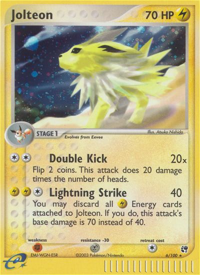 Jolteon (6/100) [EX: Sandstorm] | L.A. Mood Comics and Games