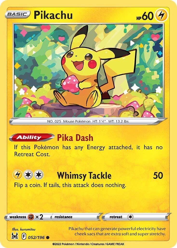 Pikachu (052/196) [Sword & Shield: Lost Origin] | L.A. Mood Comics and Games