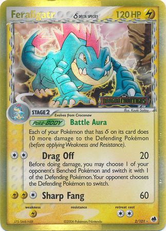 Feraligatr (2/101) (Delta Species) (Stamped) [EX: Dragon Frontiers] | L.A. Mood Comics and Games