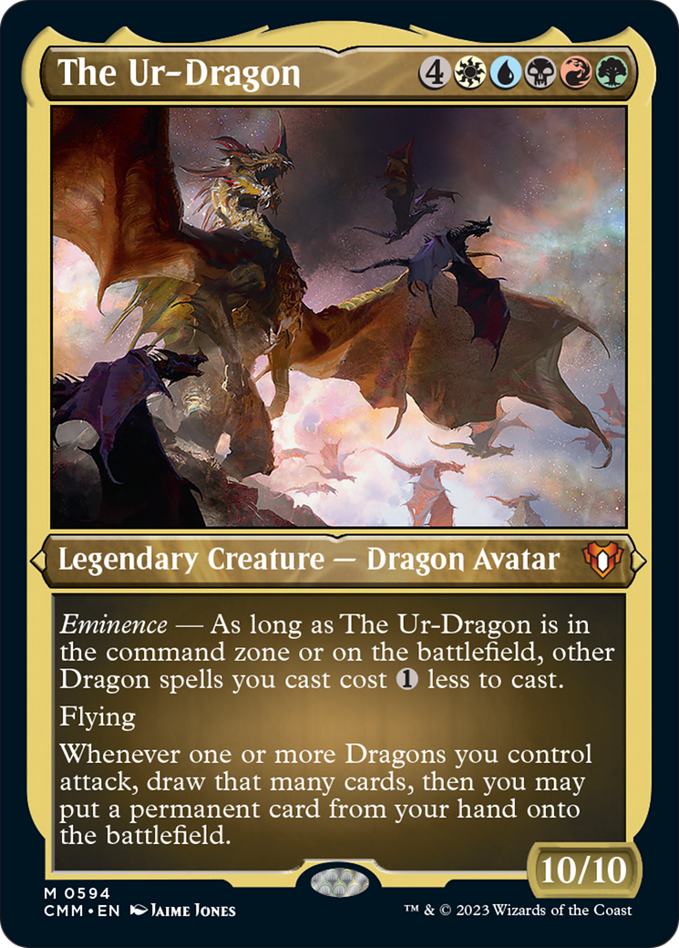 The Ur-Dragon (Foil Etched) [Commander Masters] | L.A. Mood Comics and Games