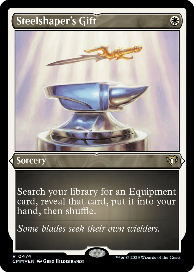 Steelshaper's Gift (Foil Etched) [Commander Masters] | L.A. Mood Comics and Games