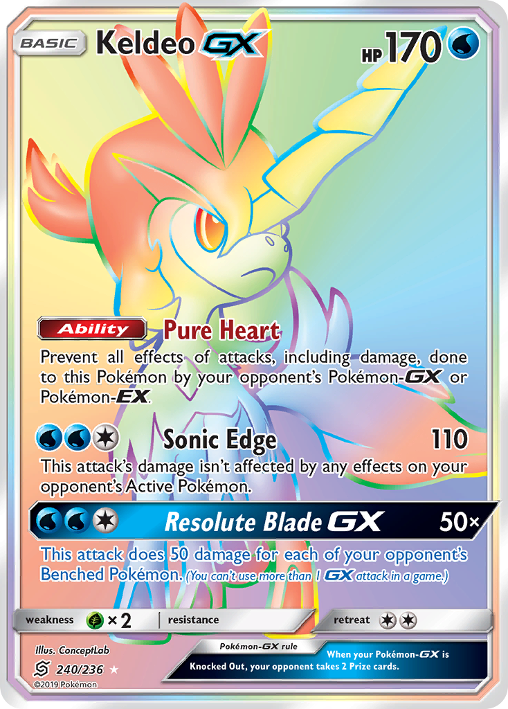 Keldeo GX (240/236) [Sun & Moon: Unified Minds] | L.A. Mood Comics and Games