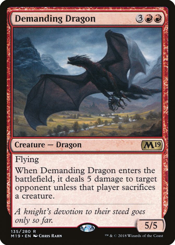 Demanding Dragon [Core Set 2019] | L.A. Mood Comics and Games