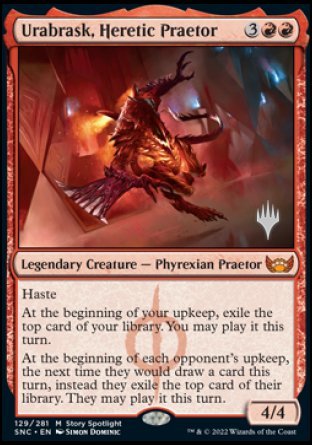 Urabrask, Heretic Praetor (Promo Pack) [Streets of New Capenna Promos] | L.A. Mood Comics and Games