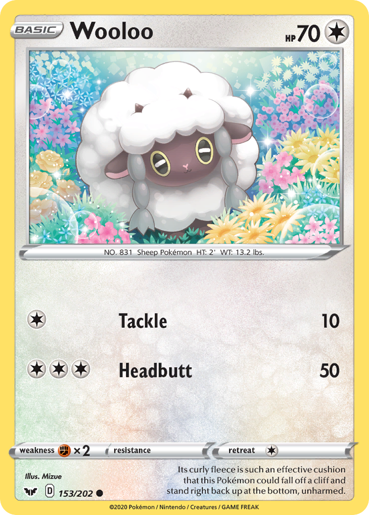 Wooloo (153/202) [Sword & Shield: Base Set] | L.A. Mood Comics and Games