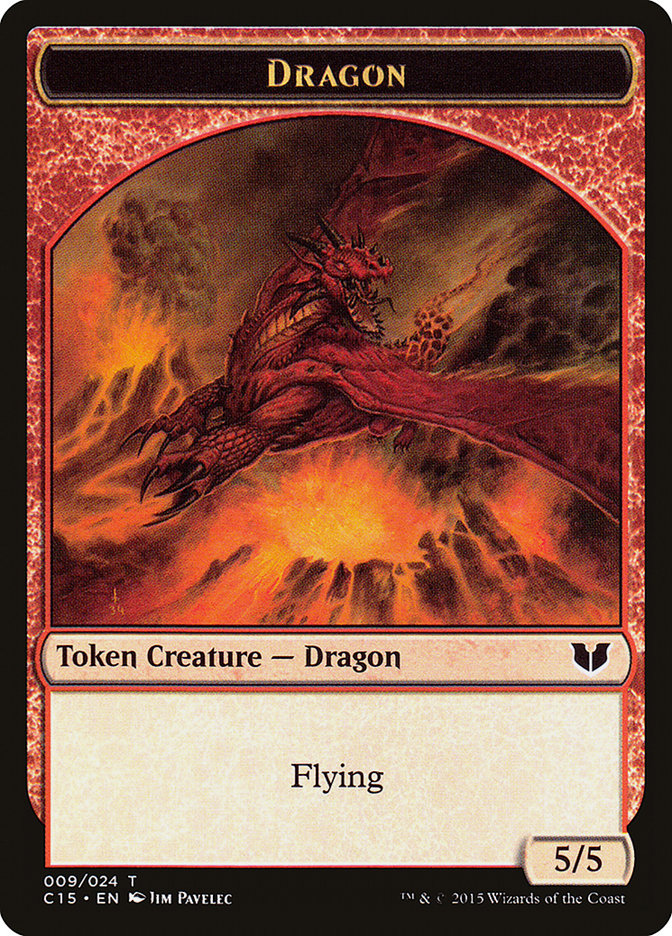 Dragon // Dragon Double-Sided Token [Commander 2015 Tokens] | L.A. Mood Comics and Games