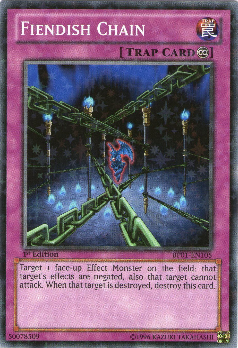 Fiendish Chain [BP01-EN105] Starfoil Rare | L.A. Mood Comics and Games