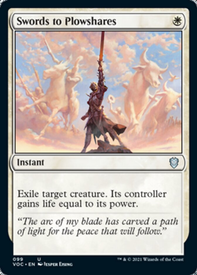Swords to Plowshares [Innistrad: Crimson Vow Commander] | L.A. Mood Comics and Games