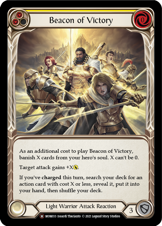 Beacon of Victory [U-MON033-RF] (Monarch Unlimited)  Unlimited Rainbow Foil | L.A. Mood Comics and Games