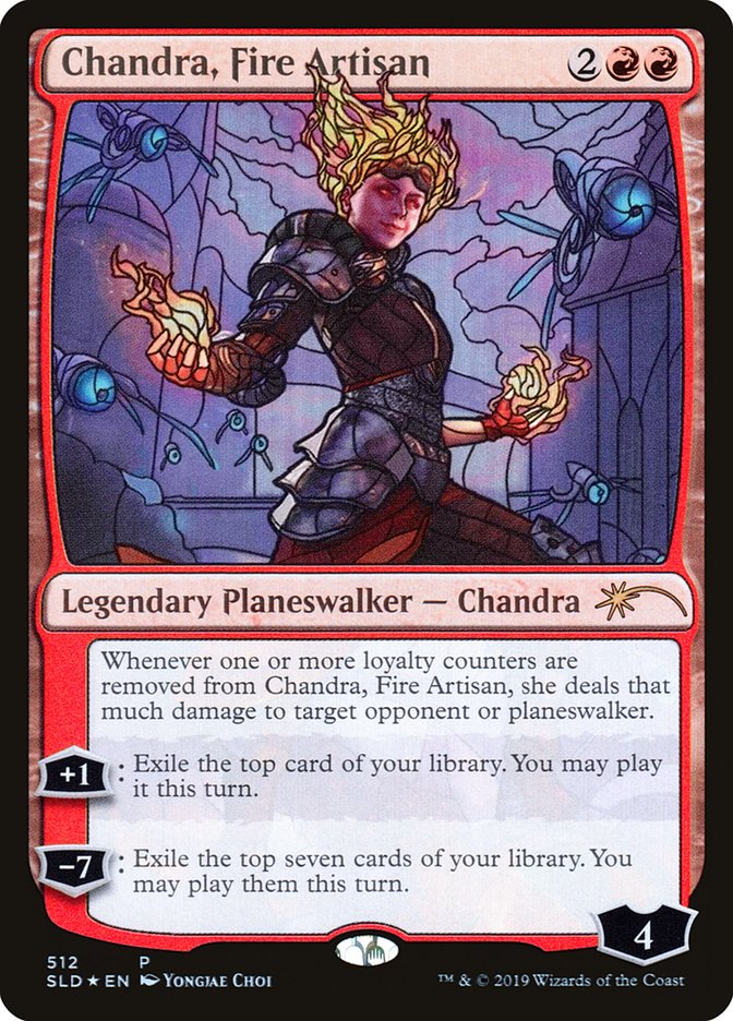 Chandra, Fire Artisan (Stained Glass) [Secret Lair Drop Promos] | L.A. Mood Comics and Games