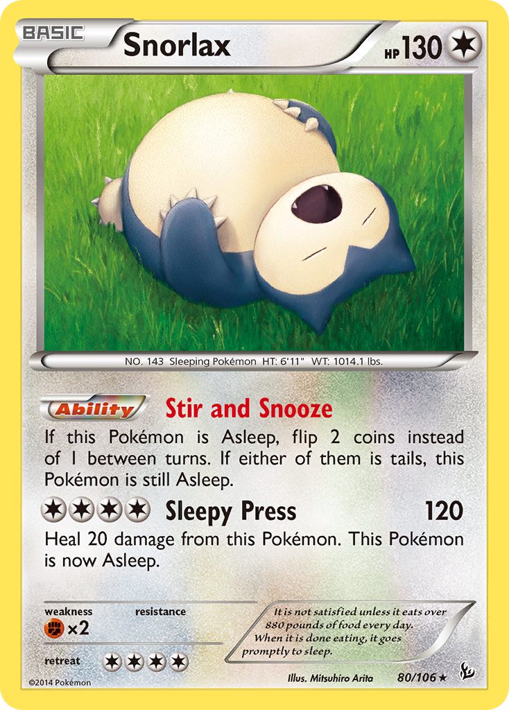 Snorlax (80/106) [XY: Flashfire] | L.A. Mood Comics and Games