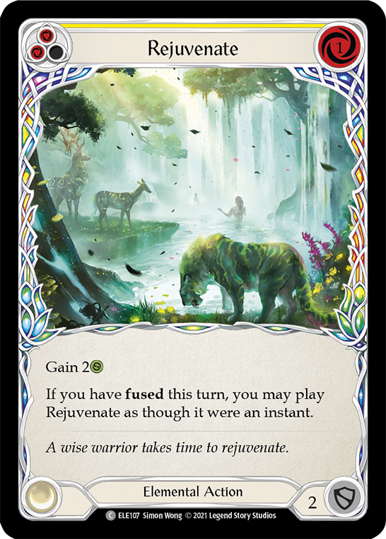 Rejuvenate (Yellow) [ELE107] (Tales of Aria)  1st Edition Rainbow Foil | L.A. Mood Comics and Games