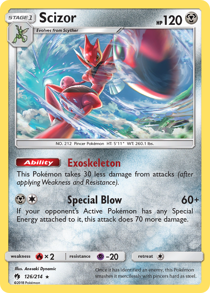 Scizor (126/214) [Sun & Moon: Lost Thunder] | L.A. Mood Comics and Games