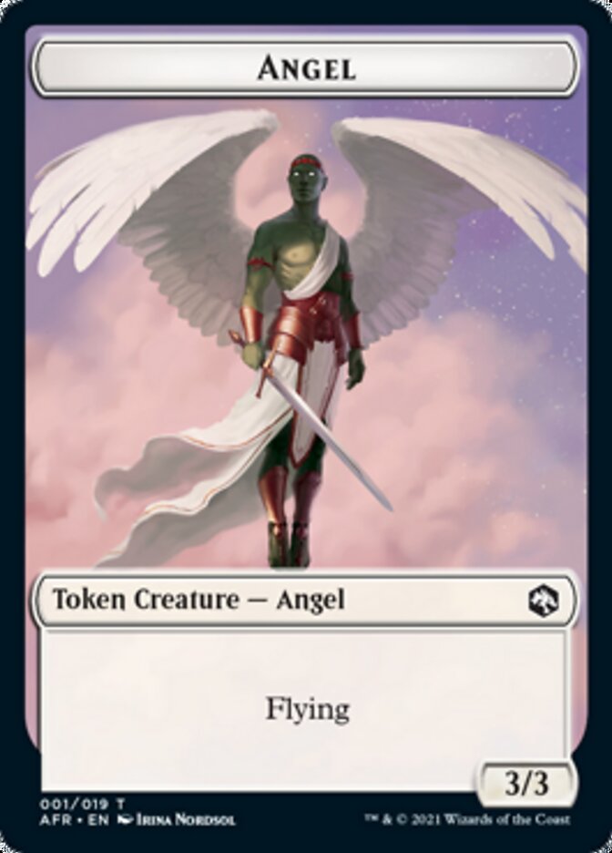 Wolf // Angel Double-Sided Token [Dungeons & Dragons: Adventures in the Forgotten Realms Tokens] | L.A. Mood Comics and Games