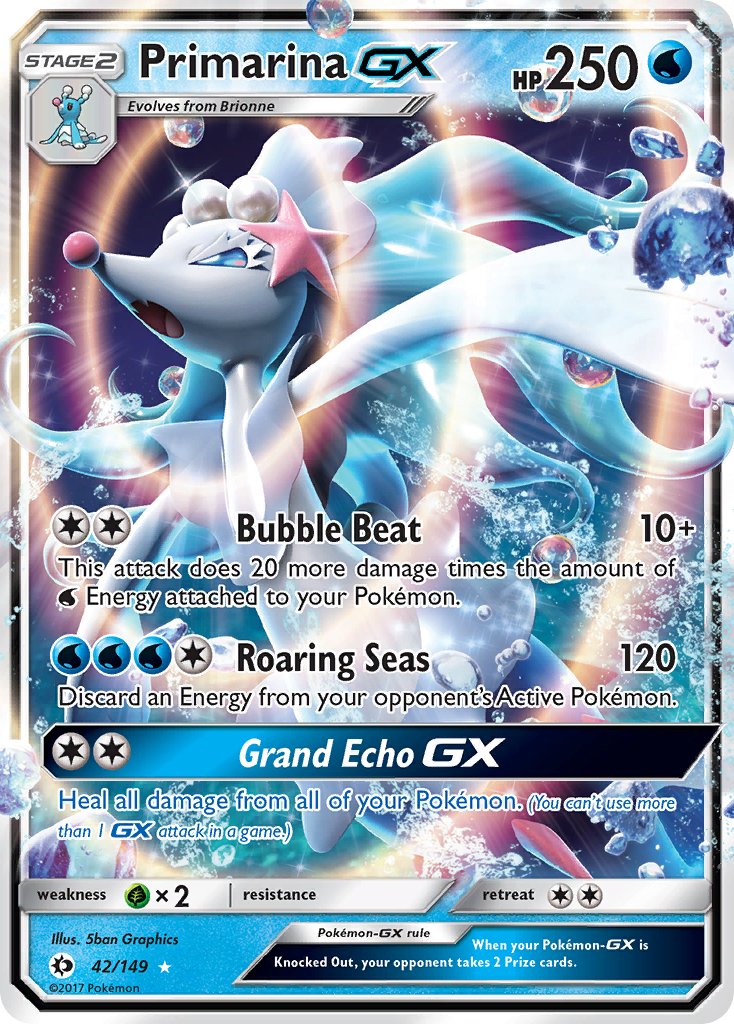 Primarina GX (42/149) [Sun & Moon: Base Set] | L.A. Mood Comics and Games