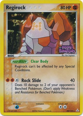 Regirock (28/110) (Stamped) [EX: Holon Phantoms] | L.A. Mood Comics and Games