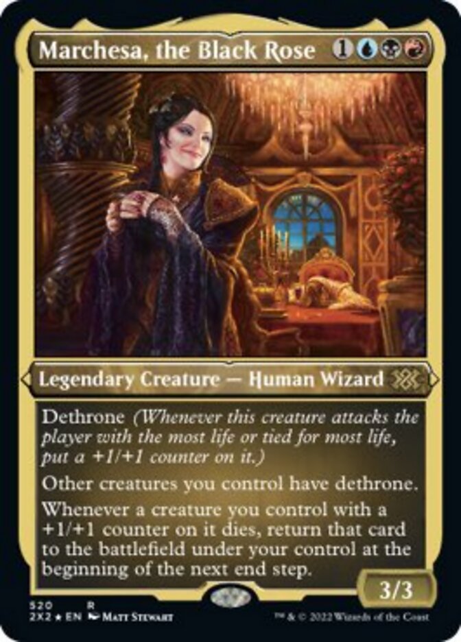 Marchesa, the Black Rose (Foil Etched) [Double Masters 2022] | L.A. Mood Comics and Games