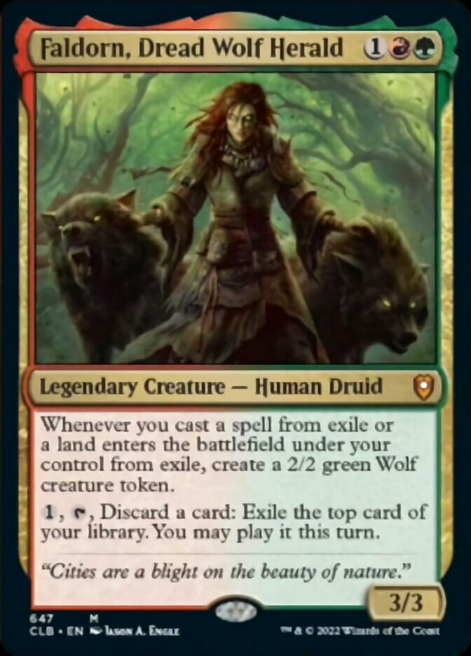 Faldorn, Dread Wolf Herald [Commander Legends: Battle for Baldur's Gate] | L.A. Mood Comics and Games