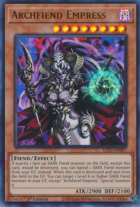 Archfiend Empress [LDS3-EN007] Ultra Rare | L.A. Mood Comics and Games