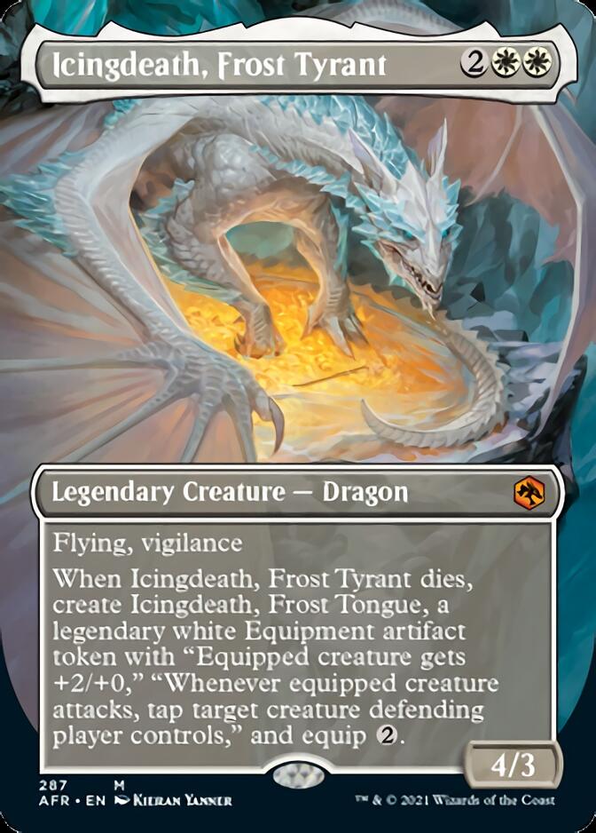 Icingdeath, Frost Tyrant (Borderless Alternate Art) [Dungeons & Dragons: Adventures in the Forgotten Realms] | L.A. Mood Comics and Games