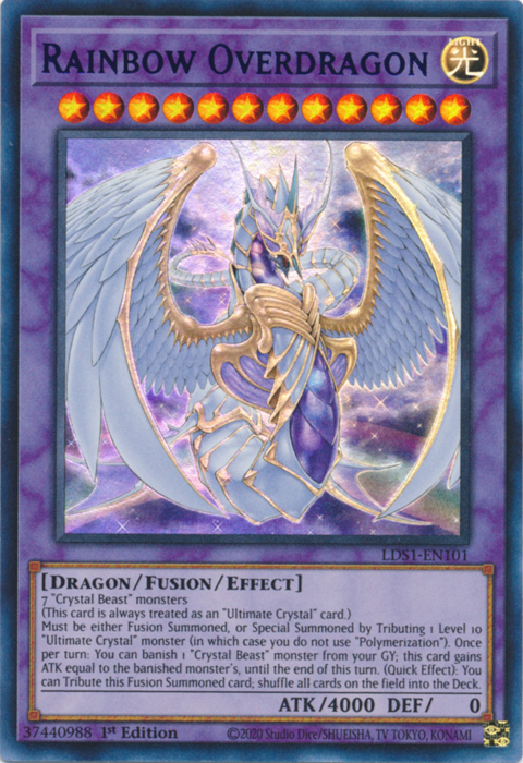 Rainbow Overdragon (Purple) [LDS1-EN101] Ultra Rare | L.A. Mood Comics and Games