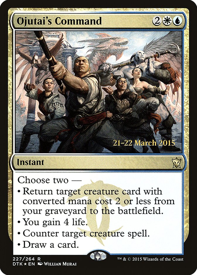 Ojutai's Command [Dragons of Tarkir Prerelease Promos] | L.A. Mood Comics and Games