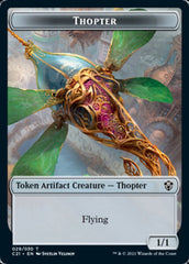 Golem (025) // Thopter Double-Sided Token [Commander 2021 Tokens] | L.A. Mood Comics and Games