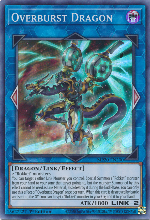 Overburst Dragon [MP20-EN200] Super Rare | L.A. Mood Comics and Games