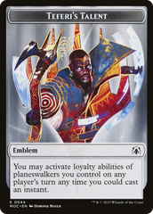 Elemental (02) // Teferi's Talent Emblem Double-Sided Token [March of the Machine Commander Tokens] | L.A. Mood Comics and Games