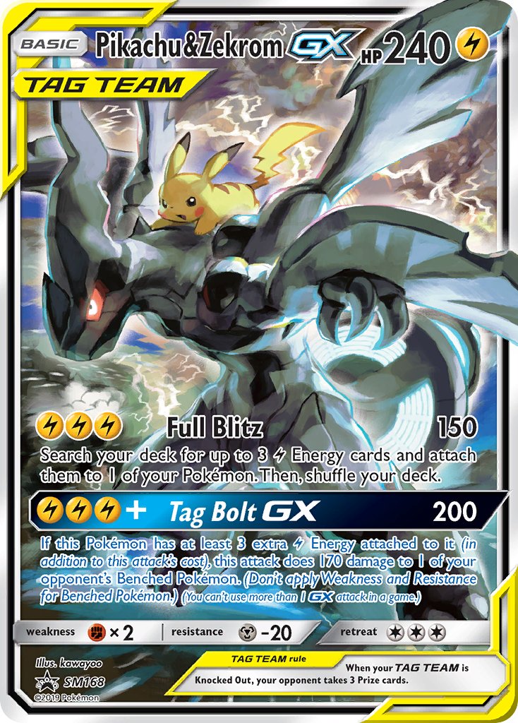 Pikachu & Zekrom GX (SM168) [Sun & Moon: Black Star Promos] | L.A. Mood Comics and Games