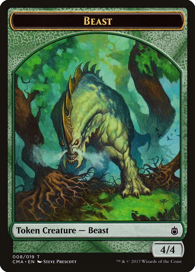 Beast Token (008/019) [Commander Anthology Tokens] | L.A. Mood Comics and Games