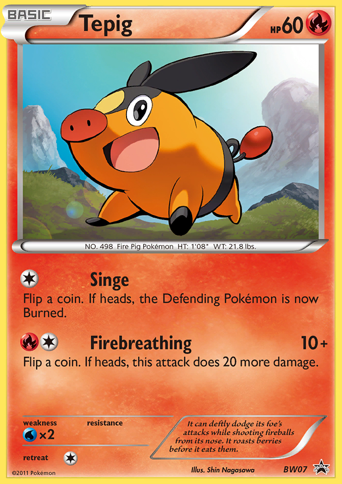 Tepig (BW07) [Black & White: Black Star Promos] | L.A. Mood Comics and Games