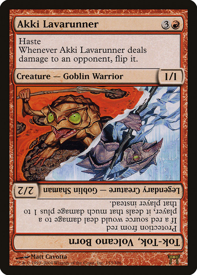 Akki Lavarunner // Tok-Tok, Volcano Born [Champions of Kamigawa] | L.A. Mood Comics and Games