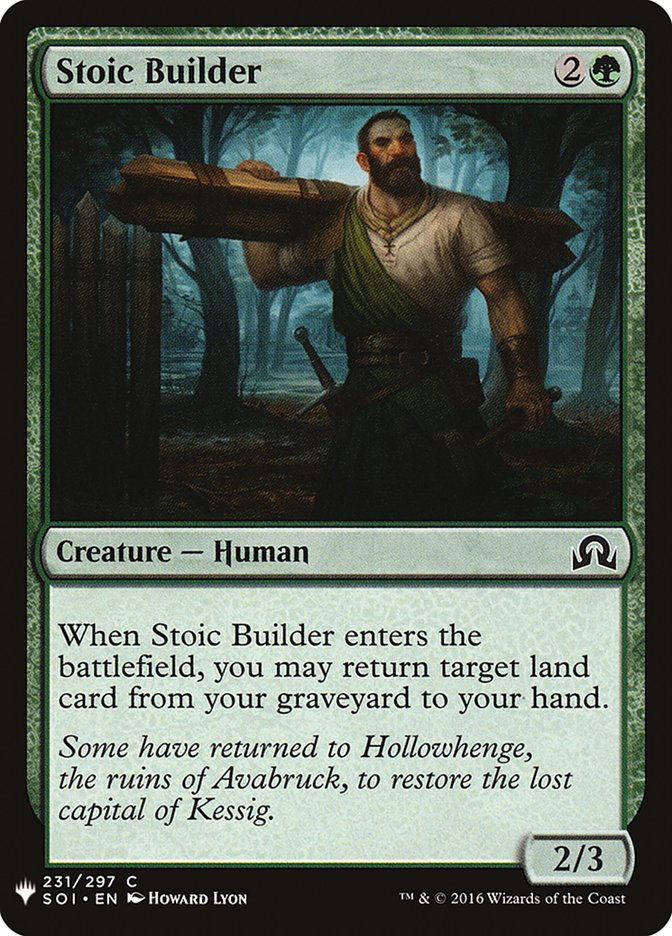 Stoic Builder [Mystery Booster] | L.A. Mood Comics and Games