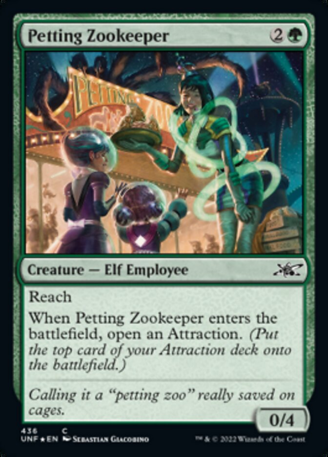 Petting Zookeeper (Galaxy Foil) [Unfinity] | L.A. Mood Comics and Games