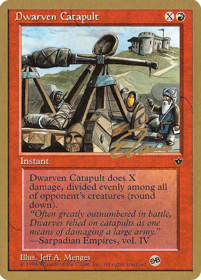 Dwarven Catapult (Eric Tam) (SB) [Pro Tour Collector Set] | L.A. Mood Comics and Games