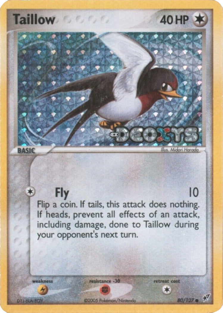 Taillow (80/107) (Stamped) [EX: Deoxys] | L.A. Mood Comics and Games