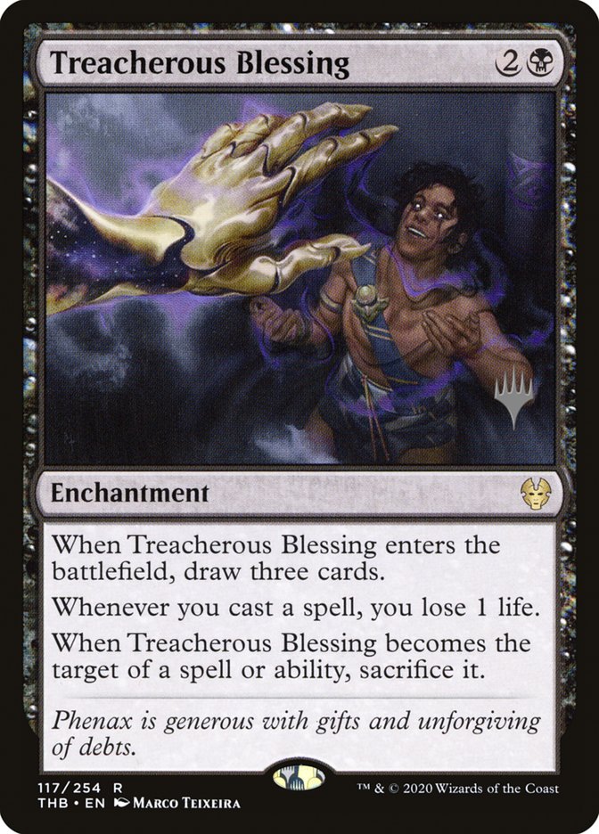Treacherous Blessing (Promo Pack) [Theros Beyond Death Promos] | L.A. Mood Comics and Games