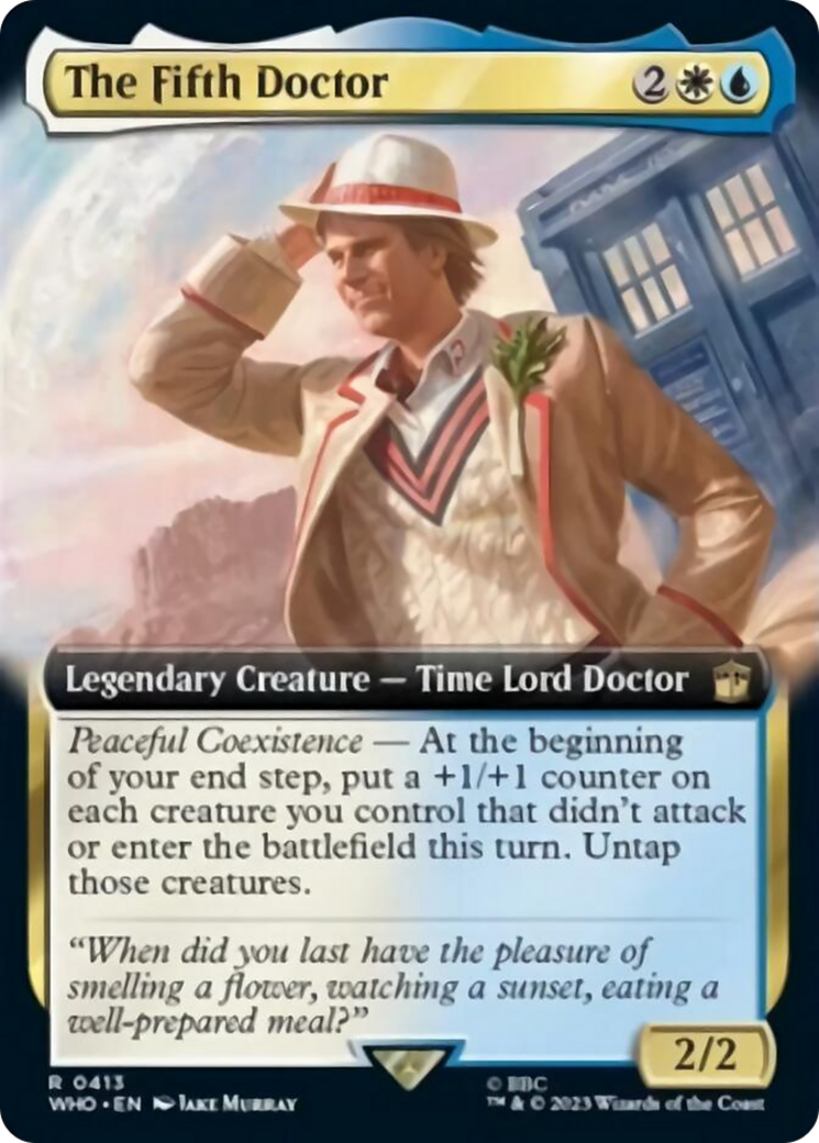 The Fifth Doctor (Extended Art) [Doctor Who] | L.A. Mood Comics and Games