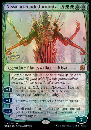 Nissa, Ascended Animist [Phyrexia: All Will Be One Prerelease Promos] | L.A. Mood Comics and Games