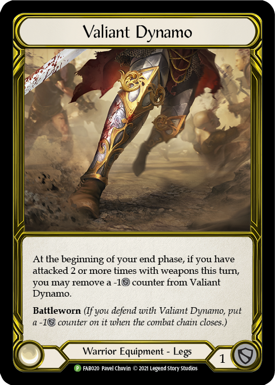 Valiant Dynamo (Golden) [FAB020] (Promo)  Cold Foil | L.A. Mood Comics and Games